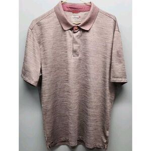 UNTUCKit Polo Shirt Mens L Red Short Sleeve Polyester Elastane Golf Outdoor